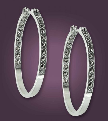 Silver Hoop Earrings for Women Online